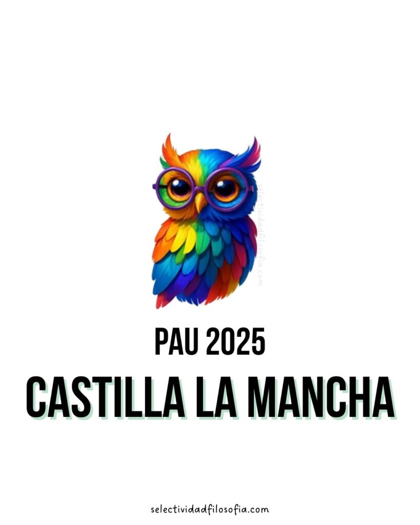 PAU 2025 CASTILLA LA MANCHA FILOSOFÍA, estructura del examen, preguntas, puntuaciones y autores