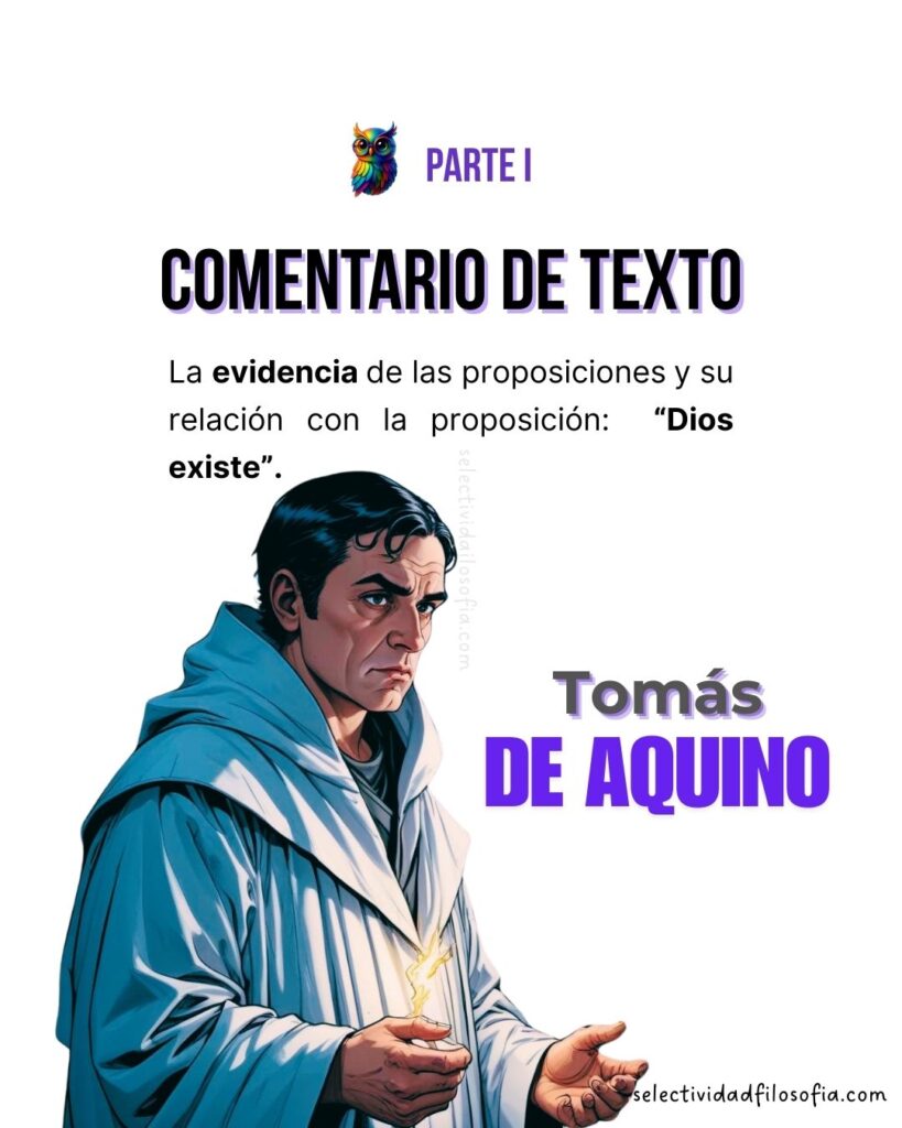 PAU 2025 FILOSOFÍA CANTABRIA examen de selectividad, ejercicio de comentario de texto sobre Santo Tomás de Aquino.