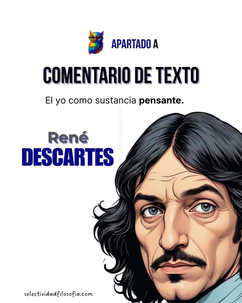 PAU 2025 FILOSOFÍA ARAGÓN, apartado de comentario de texto filosófico sobre René Descartes.