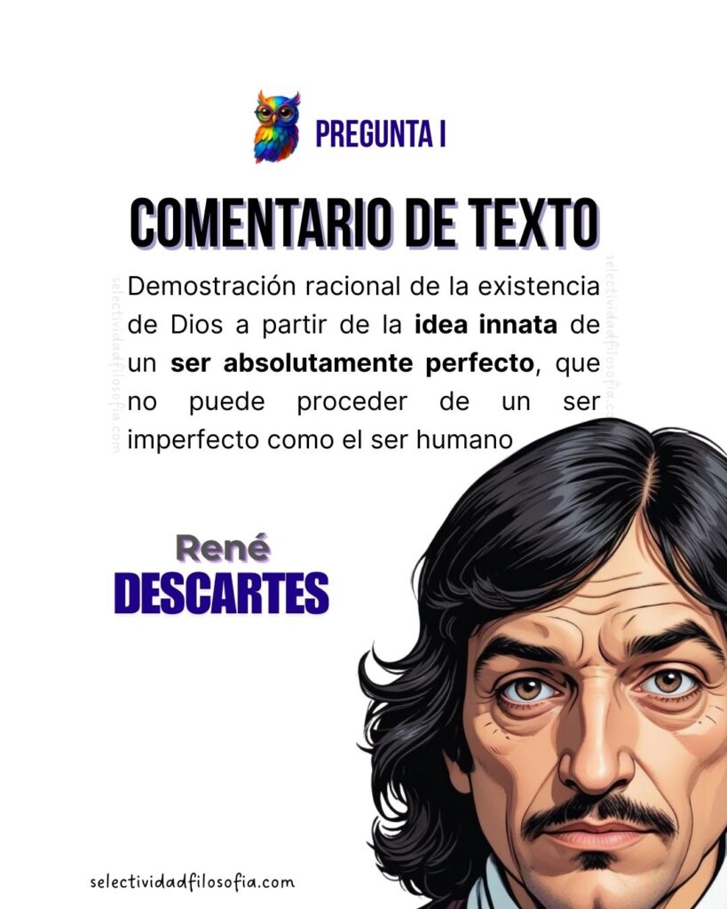 1 PAU 2025 FILOSOFÍA LA RIOJA pregunta de comentario de texto sobre Descartes