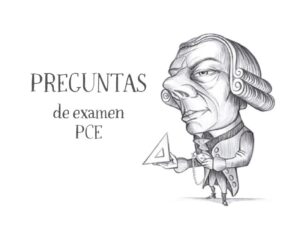 Ilustración de Kant de Nacho García con título Preguntas de Examen PCE en el blog educativo “SeleFilo” de preparación para las pruebas de Filosofía PAU y PCE, de Esther Varela.