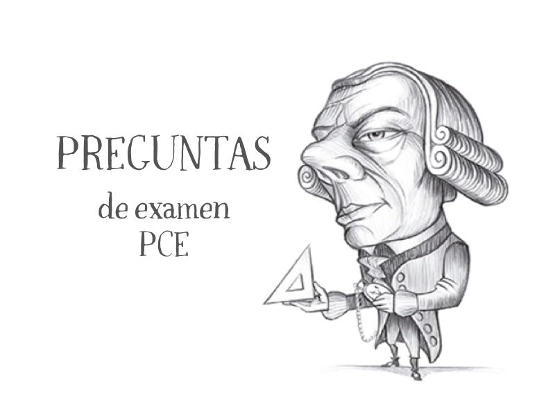 Ilustración de Kant de Nacho García con título Preguntas de Examen PCE en el blog educativo “SeleFilo” de preparación para las pruebas de Filosofía PAU y PCE, de Esther Varela.