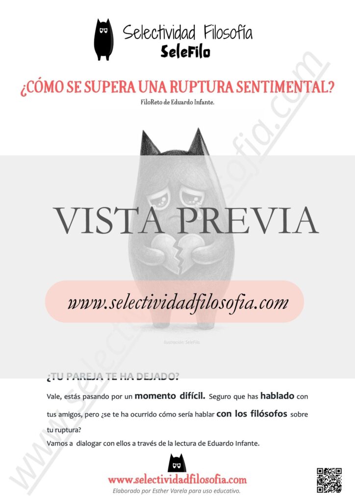 Vista previa de documento sobre Cómo superar una ruptura; descargable en botón inferior del blog SeleFilo